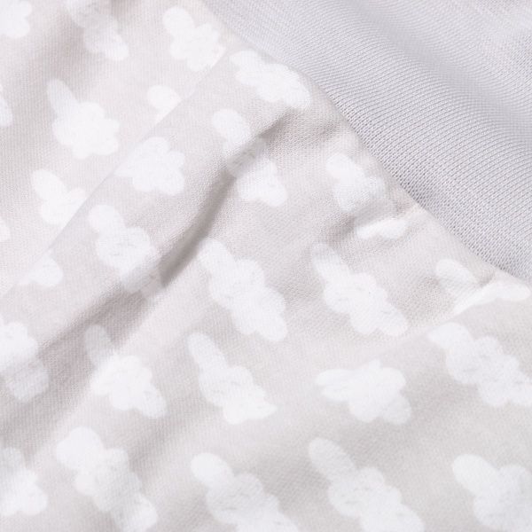 Ползунки Bambinelli Тучки р.68 белый с серым 