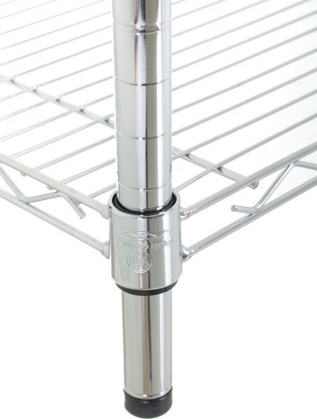 Стеллаж металлический 1800x900x610 мм хром (243671-5LC) 