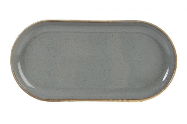 Блюдо овальне SEASONS 32х20 см темно-сіре Porland 
