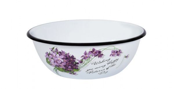 Миска эмалированная 2,5 л Виола Idilia