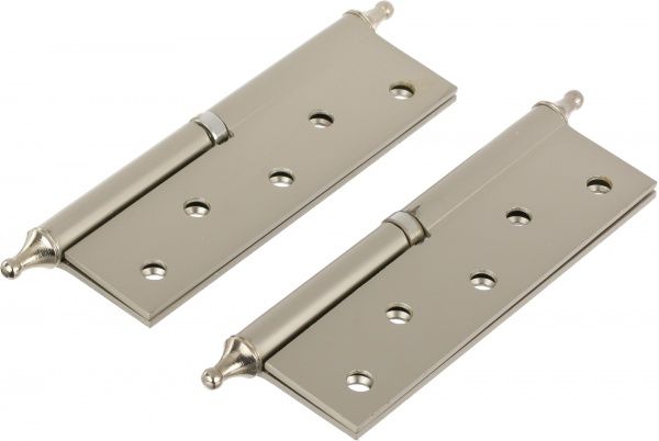 Петля универсальная Fuxia 12845 125x30x2,5 мм матовый никель левая