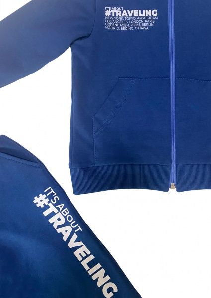 Спортивний костюм Roksana для хлопчика №0027/32198 р.116/122 синій 