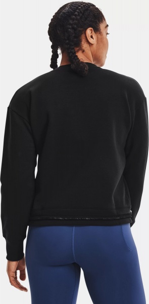 Свитшот Under Armour Rival Fleece Mesh Crew 1365847-001 р. M черный