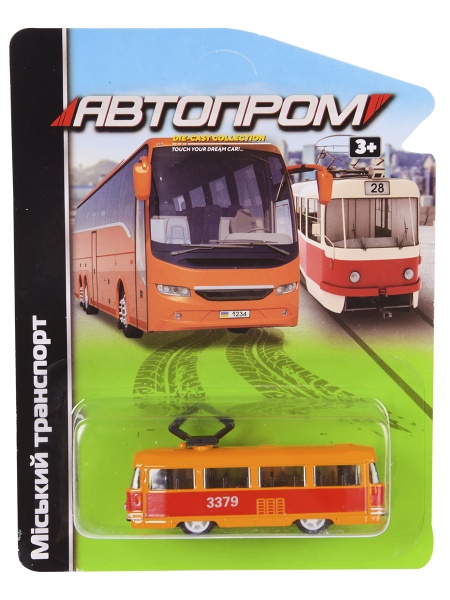 Автомодель Автопром 1:64 Городской транспорт (ассортимент) 6426