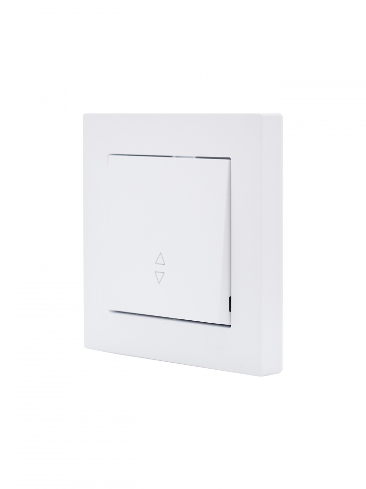 Выключатель проходной одноклавишный Lezard Vesna белый 742-0288-105