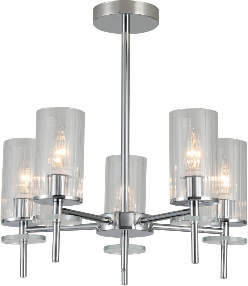 Люстра стельова Sensio Phoenix 5x40 Вт E14 хром ALG-74590/5