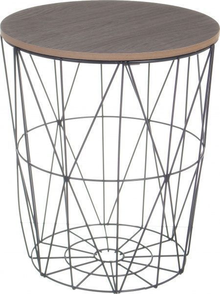 Стіл-кошик Сканді 30х30х34 см чорний 