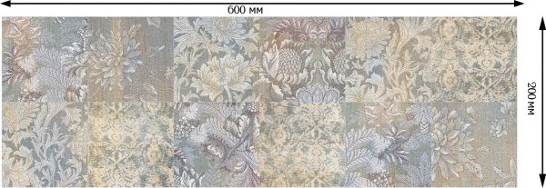 Плитка Allore Group Textile Pattern MIX W\DEC M 20x60 NR Mat 1
