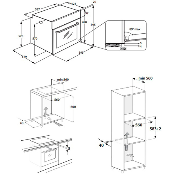 Духова шафа Whirlpool OAS KN8V1 IX
