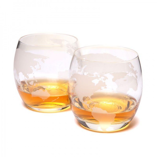 Набір склянок для віскі Глобус 300 мл 2 шт. 