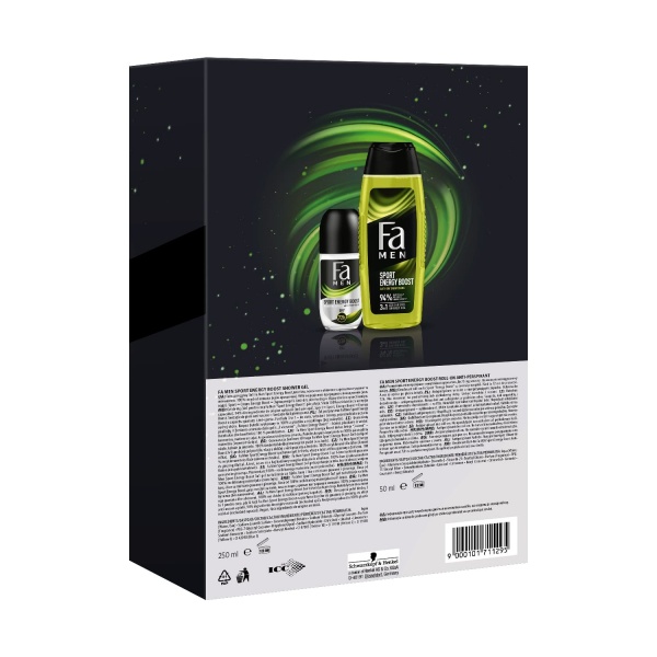 Набор для мужчин Fa Men Energy Boost Гель для душа 250 мл + Антиперспирант-ролик 50 мл