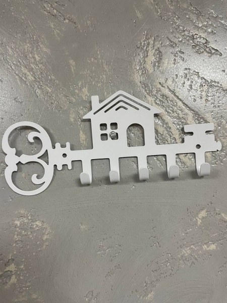 Ключница Ключ 18х20 см белый (КЛ-2009502)