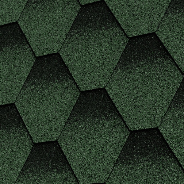 Битумная черепица MATIZOL® RESIDENCE сота зеленый оттененный 3 кв.