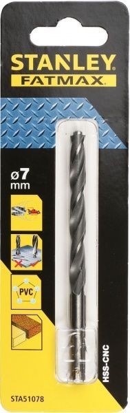 Свердло по металу Stanley 69x109 мм 7 мм STA51078