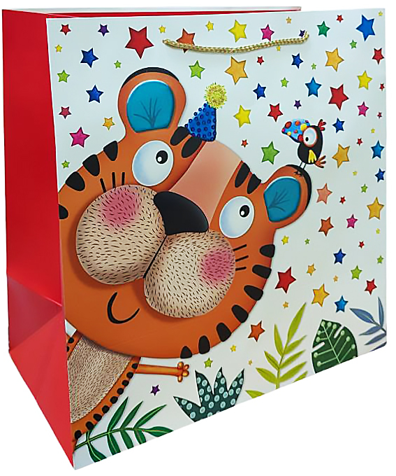 Пакет паперовий квадратний 38X38X20 см Happycom International