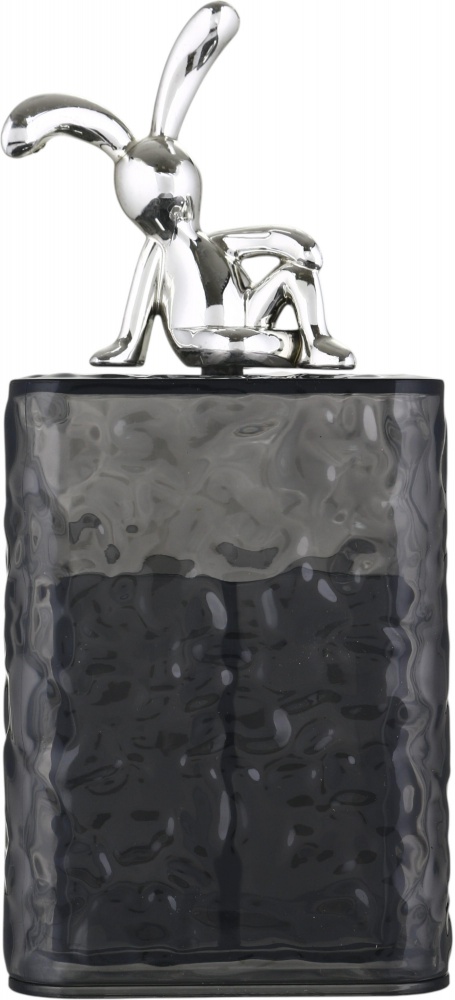 Органайзер Sensio для ватних виробів з кришкою 6,7х6,7х12,3 см темно-сірий