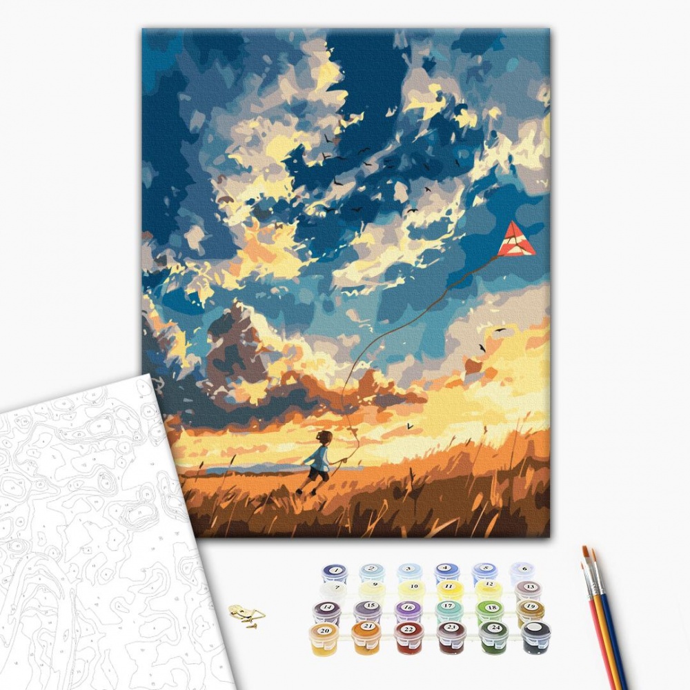 Картина за номерами Захоплені вітром 40х50 см Brushme