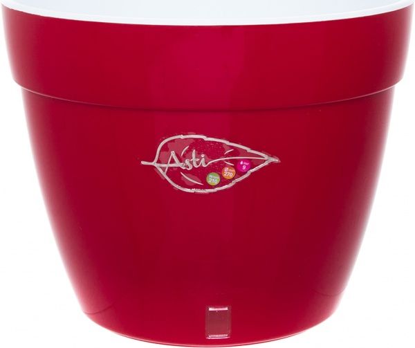 Горшок пластиковый Santino Асти круглый 9л красный (AS4 ROS-ALB) 