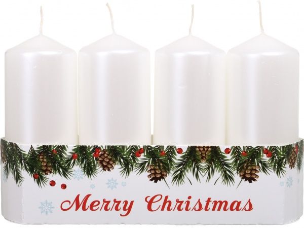 Набір свічок перламутрових 10 см