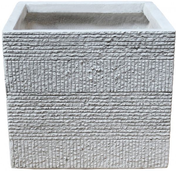 Кашпо Engard Оттава 34х34х30 см квадратный 35 л бежево-серый (GA67-2) 