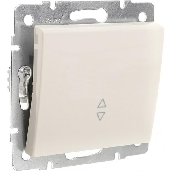 Выключатель одноклавишный Lezard Rain без подсветки 10 А 220В жемчужно-белый 703-0288-105