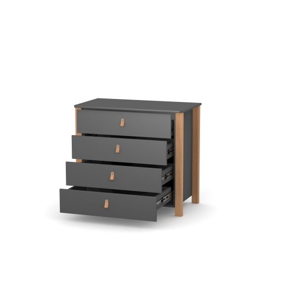 Комод підлоговий Veres Монако 900 темно-сірий під пеленатор 33.2.35.2.16 