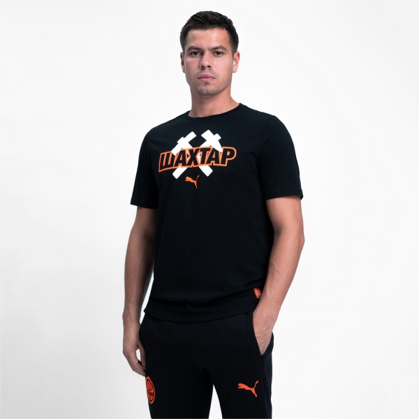 Футболка Puma FCSD FtblCore Wording Tee 76412202 р.S чорний