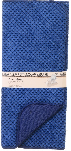 Коврик для сушки посуды La Nuit Stria 38х50 см синий