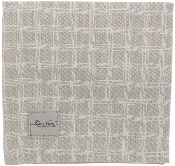 Салфетка La Nuit ШАЛЕ Клеточка 40x40 см 