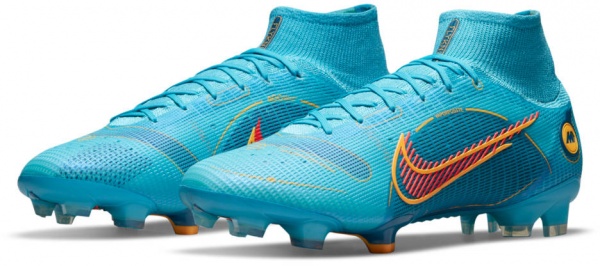 Бутси Nike SUPERFLY 8 ELITE FG DJ2839-484 р.US 9,5 блакитний