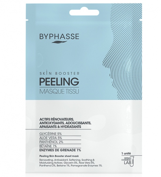 Маска тканинна для обличчя Byphasse для пілінгу 18 мл
