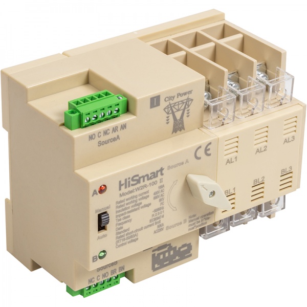 Переключатель нагрузки HiSmart W2R-3P 220V 100A HS082499