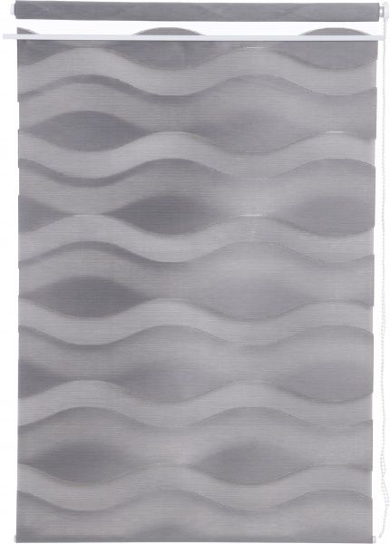 Ролета день-ночь Bella Vita D113 69x210 см волна серая 