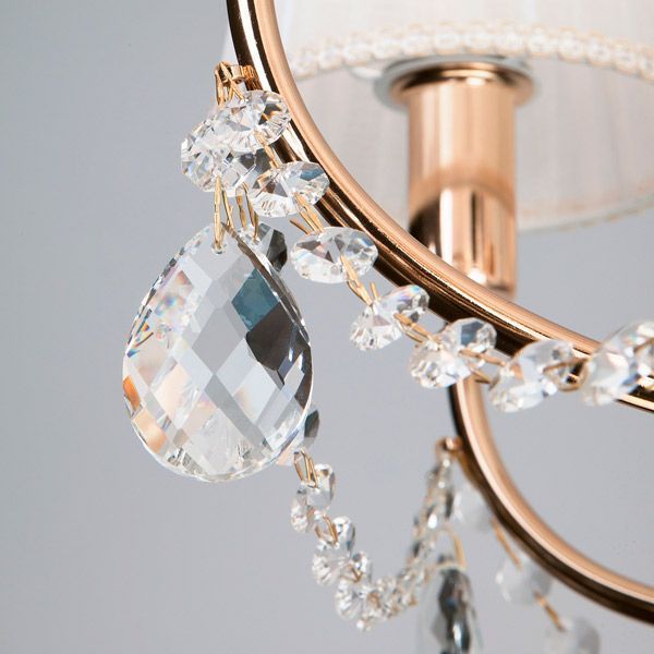 Люстра подвесная Strotskis Emiliana 8x40 Вт E14 белый/золото 10087/8 