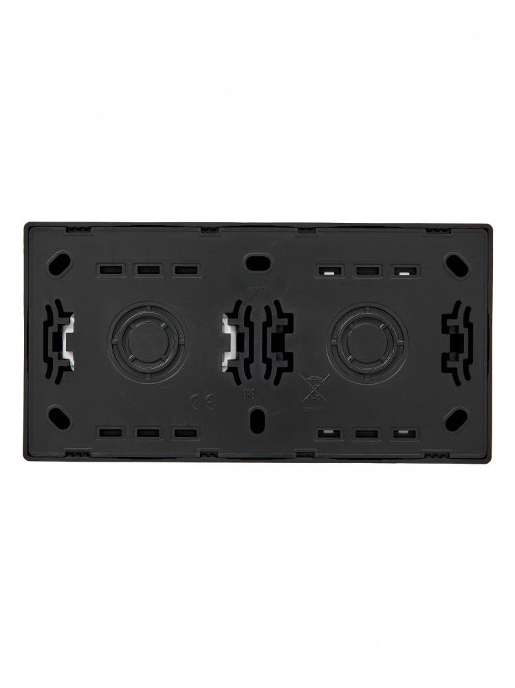 Розетка + выключатель одноклавишный Lezard LETO антрацит 752-4200-170BAP