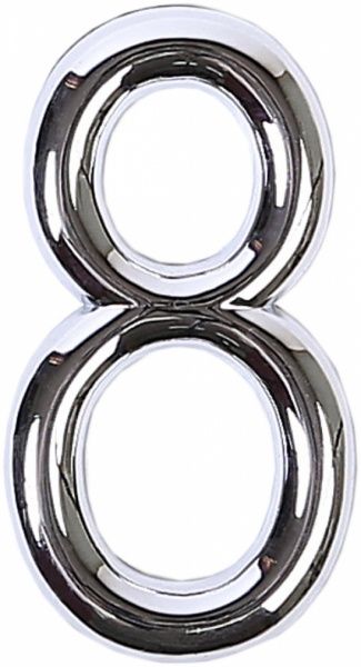 Цифра 8 цинк хром 75 мм Larvij LNZ754 CP #8