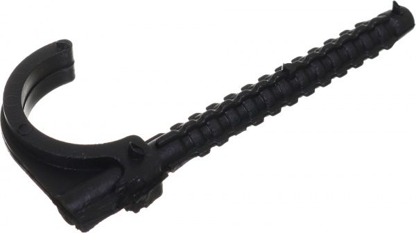 Дюбель-крюк Water House одинарный черный 50 шт./уп.