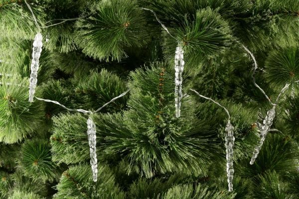 Электрогирлянда линейная внутренняя встроенный светодиод (LED) 20 ламп 5,7м Сосульки синие ILD020B-AY/IC