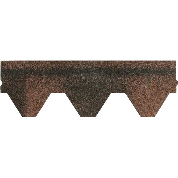 Битумная черепица Aquaizol Мозаика коричневая (микс) 3 кв.м