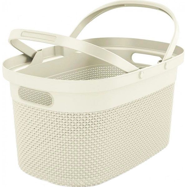 Кошик KIS 247847 Filo з ручками кремовий 240x300x460 мм