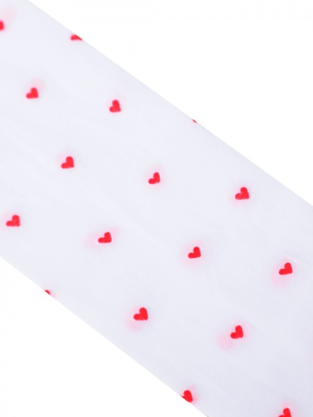 Колготки для девочек Duna 20 den 1403р.140-146 белый с рисунком 