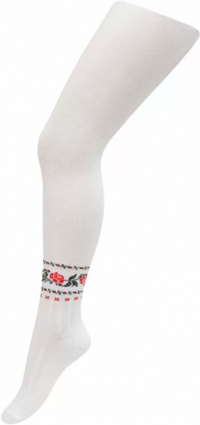 Колготки для девочек Duna 440 (1870)р.146-152 белый с рисунком 