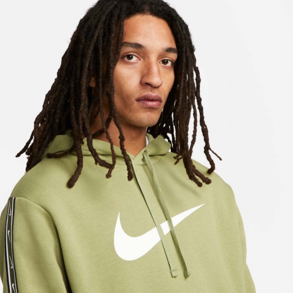 Джемпер Nike REPEAT SW FLC PO HOOD BB DX2028-334 р. 2XL зеленый