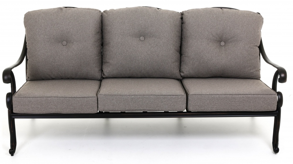 Комплект мебели Bella Vita металлический 1,22 м черный/коричнево-бежевый