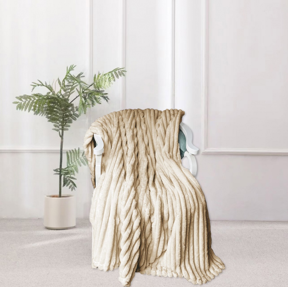 Плед Velvia 160x220 см бежевий La Nuit