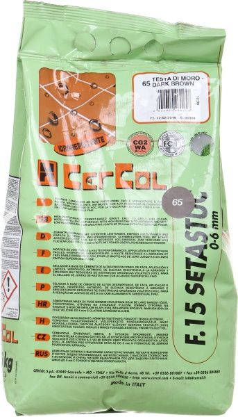 Фуга Cercol F.15 Setastuc 65 5 кг шоколадний