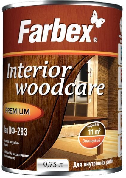 Лак алкідний ПФ-283 Farbex глянець 0.75 л безбарвний