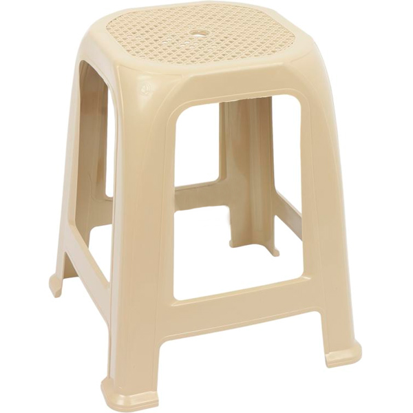 Табурет пластиковый Алеана Пиф 46,3x36,5x36,5 см кремовый  
