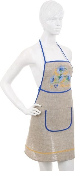 Фартук кухонный Цветы. Васильки Галерея льна