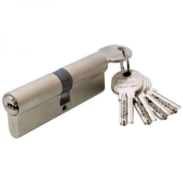 Цилиндр ISEO R6 45x45 ключ-ключ 90 мм матовый никель
